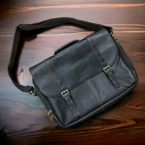 Samsonite Bags Samsonite Leather Messenger Bag Poshmark